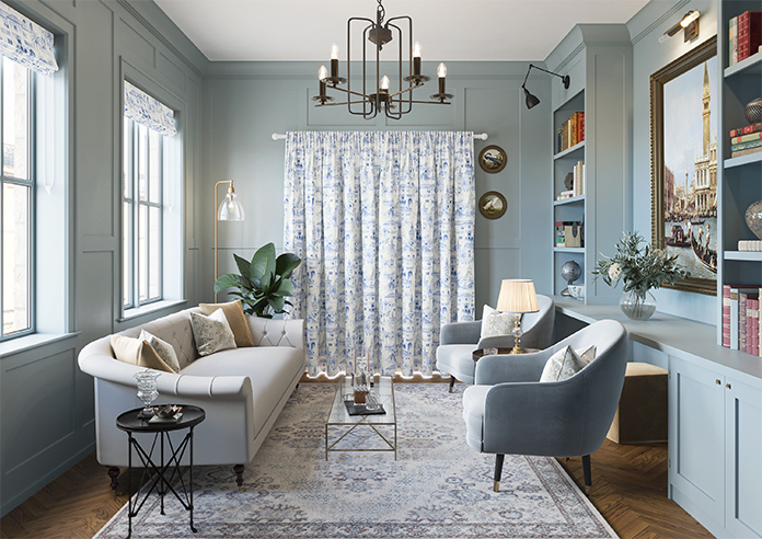 Voyage, Atlantic Blue - Made to Measure Curtain - Image 15